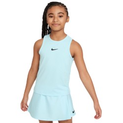 Girls' T-shirt Nike Girls Court Dri-Fit Victory Tank - glacier blue/glacier blue/black