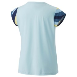 Women's T-shirt Yonex AO Crew Neck T-Shirt - cyan