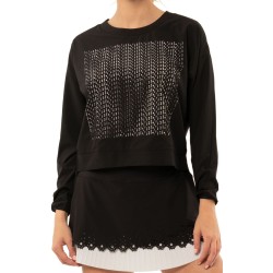 Women's long sleeve T-shirt Lucky in Love Laser Infinite Love L/S Women - black