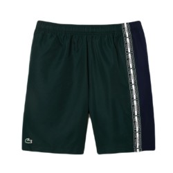 Men's shorts Lacoste Recycled Fiber Shorts - green/navy blue/white