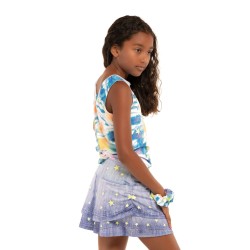 Girls' T-shirt Lucky in Love Novelty All Stars Tie Back Tank - multi