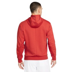 Men's Jumper Nike Court Fleece Tennis Hoodie M - cinnabar