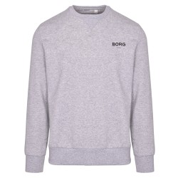 Men's Jumper Bj_rn Borg Logo Crew - light grey melange