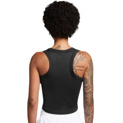 Women's top Nike One Fitted Dir-Fit Short Sleeve Crop Tank - black/black