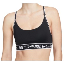 Women's bra Nike Dri-Fit Indy Logo Bra - black/black/white