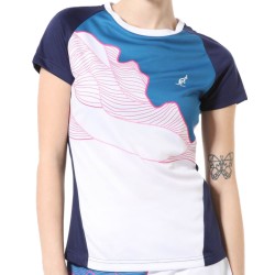 Women's T-shirt Australian Ace T-Shirt With Print In Front - blue cosmo