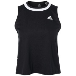 Women's top Adidas Club Knotted Tank W - black/white