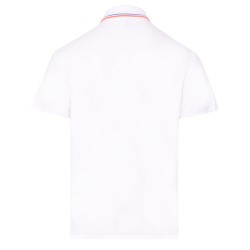 Men's Polo T-shirt Australian Technical Piquet Polo with Print - bianco