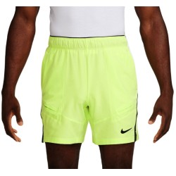 Men's shorts Nike Court Dri-Fit Advantage 7" Tennis Short - light lemon twist/black/black