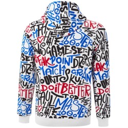 Men's Jumper Hydrogen Graffiti FZ Hoodie Man - white