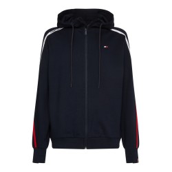 Men's Jumper Tommy Hilfiger Trim Full Zip Hoody - desert sky