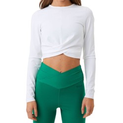 Women's long sleeve T-shirt Bj_rn Borg Cross Long Sleeve - brilliant white