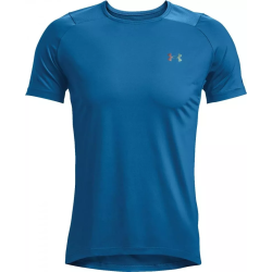 Men's T-shirt Under Armour Men's UA Rush™ 2.0 Vent Short Sleeve - cruise blue/black