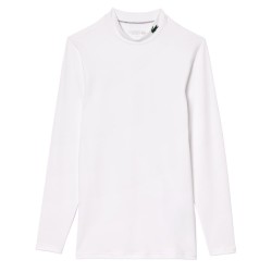 Men's long sleeve T-shirt Lacoste Recycled Fiber Long Sleeve Sports T-Shirt - white/black