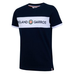 Boys' t-shirt Roland Garros Tee Shirt Colour Block - marine