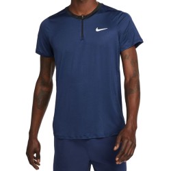 Men's Polo T-shirt Nike Men's Court Dri-Fit Advantage Polo - midnight navy/black/white