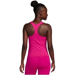 Women's top Nike Dri-Fit Swoosh Bra Tank - fireberry/fireberry/white