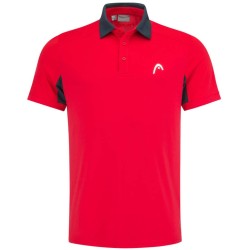 Men's Polo T-shirt Head Slice Polo Shirt - red