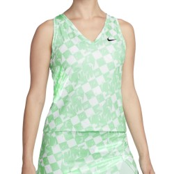 Women's top Nike Court Dri-Fit Fall Victory Tank - green glow/black
