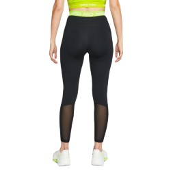 Women's leggings Nike Pro 365 Tight 7/8 Hi Rise - black/volt/white