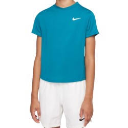 Boys' t-shirt Nike Court Dri-Fit Victory SS Top B - bright spruce/bright spruce/white