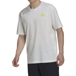 Men's T-shirt Adidas Clubhouse Ballin Tennis T-shirt - white