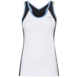 Women's top Head Talia Tank Top W - white/yellow