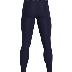 Men’s compression clothing Under Armour Men's HeatGear Leggings - midnight navy/white