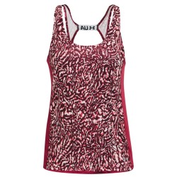 Women's top Women's UA Fly-By Printed Tank - black rose/reflective