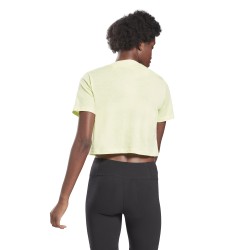 Women's T-shirt Reebok Identity Crop Tee W - semi energy glow