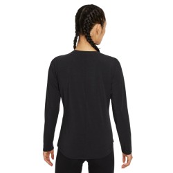 Women's long sleeve T-shirt Nike Dri-Fit One Luxe LS Top W - black/reflective silver