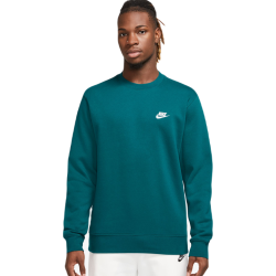 Men's Jumper Nike Swoosh Club Crew - geode teal/white