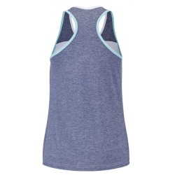 Girls' T-shirt Babolat Play Tank Top Girl - white/blue heather