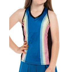 Girls' T-shirt Lucky in Love Neon Lights Tank - electric blue