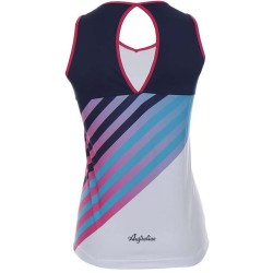 Women's top Australian Tank Top Printed Back - bianco