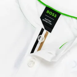 Men's Polo T-shirt BOSS x Matteo Berrettini Pariq MB Polo - white