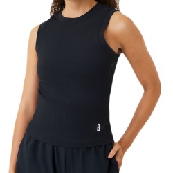 Women's top Bj_rn Borg Ace Rib Tank Pocket - black beauty