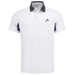Men's Polo T-shirt Head Slice Polo Shirt - white