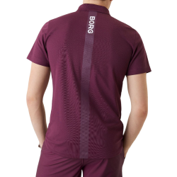 Men's Polo T-shirt Bj_rn Borg Ace Polo - grape wine