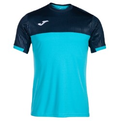 Men's T-shirt Joma Montreal Short Sleeve T-Shirt - fluor turquoise/navy