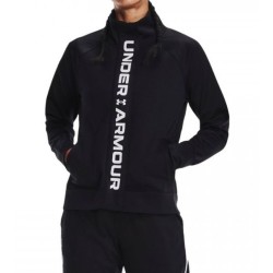 Women's jumper Under Armour Women's UA Rush Tricot Jacket - black/white