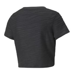 Women's T-shirt Puma Studio Skimmer Tee - puma black