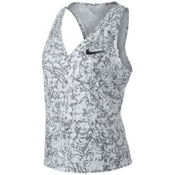Women's top Nike Court Victory Tank Print W - white/black