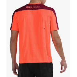 Men's T-shirt Bullpadel Mitad - coral fluor