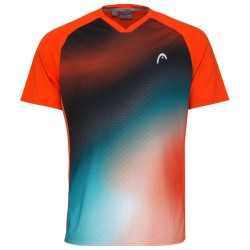 Boys' t-shirt Head TOPSPIN T-Shirt - tangerine/print vision