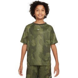 Boys' t-shirt Nike Kids Dri-Fit Short-Sleeve Top - cargo khaki/white