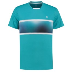 Men's T-shirt K-Swiss Hypercourt Express Crew Tee 2 M - algiers blue/white