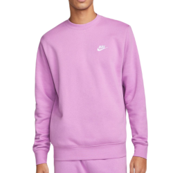 Men's Jumper Nike Swoosh Club Crew - violet shock/white