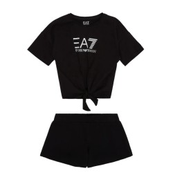 Grils' tracksuit EA7 Girl Jersey Tracksuit - black