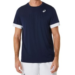 Men's T-shirt Asics Court Short Sleeve Top - midnight/brilliant white